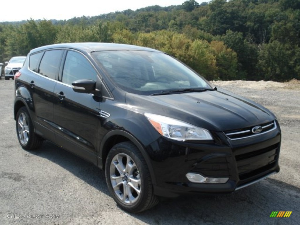 2013 Escape SEL 1.6L EcoBoost 4WD - Tuxedo Black Metallic / Charcoal Black photo #2