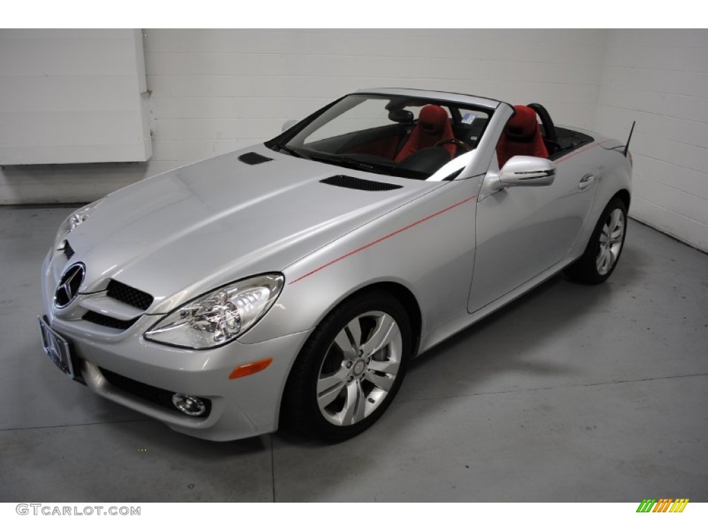 Iridium Silver Metallic 2010 Mercedes-Benz SLK 350 Roadster Exterior Photo #70844897