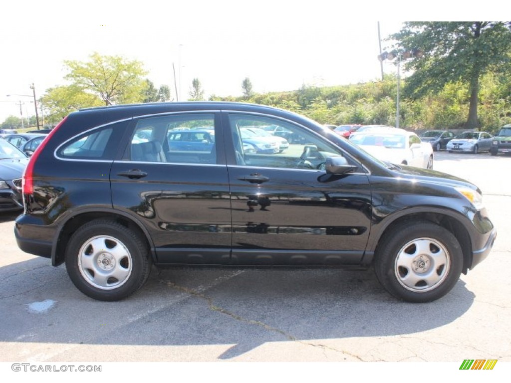 2009 CR-V LX 4WD - Crystal Black Pearl / Gray photo #4