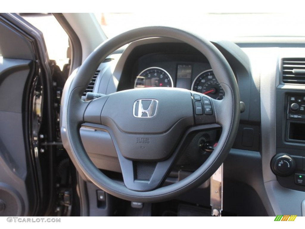 2009 CR-V LX 4WD - Crystal Black Pearl / Gray photo #15