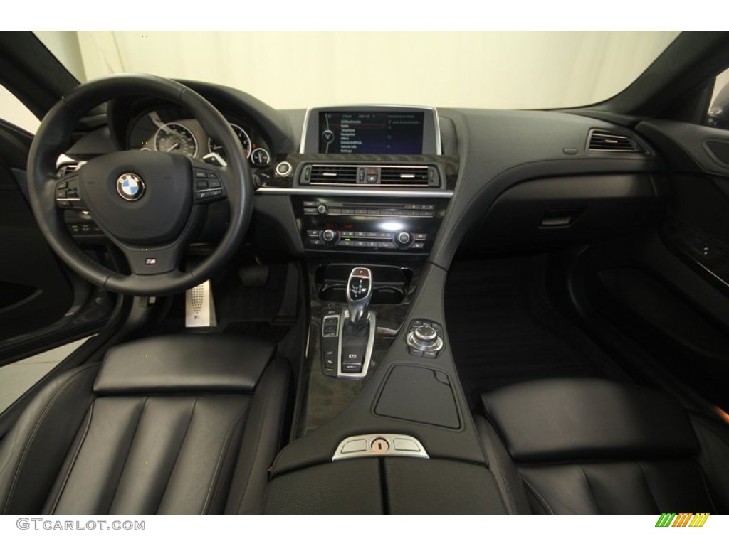 2012 BMW 6 Series 650i Coupe Black Nappa Leather Dashboard Photo #70847532