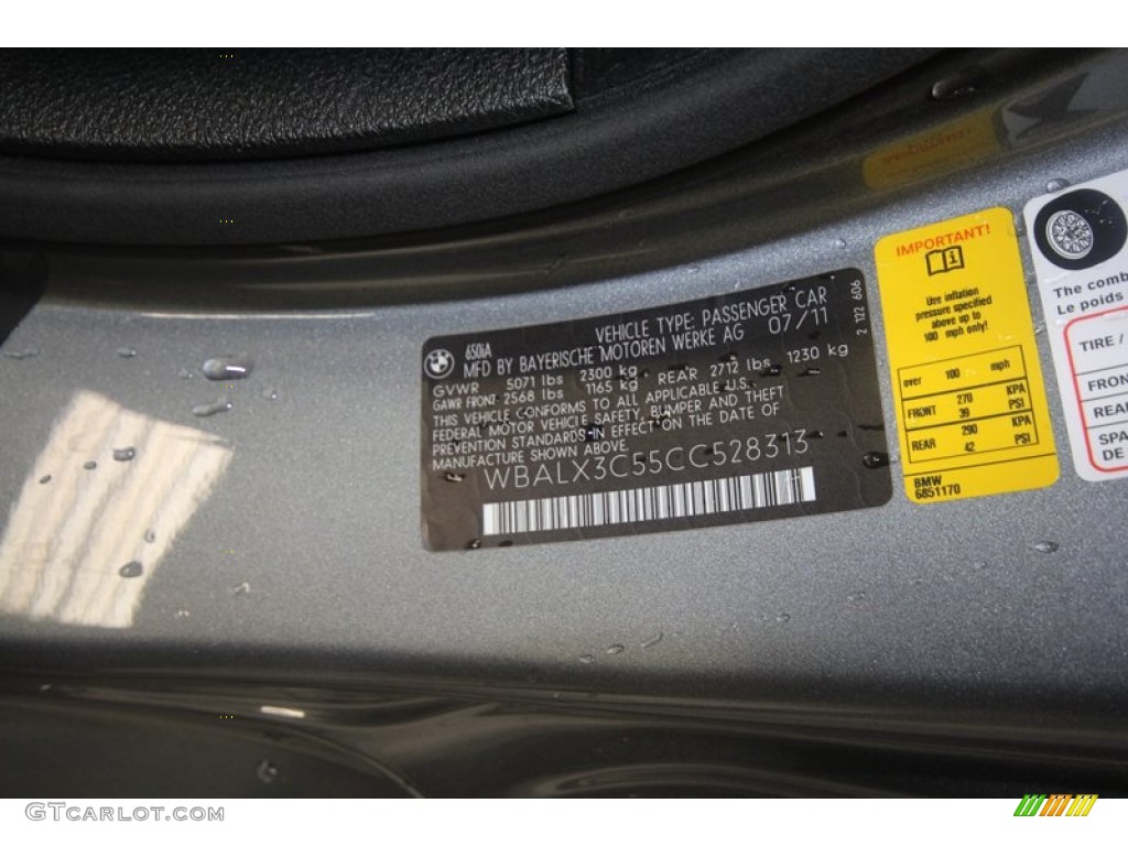 2012 BMW 6 Series 650i Coupe Info Tag Photos
