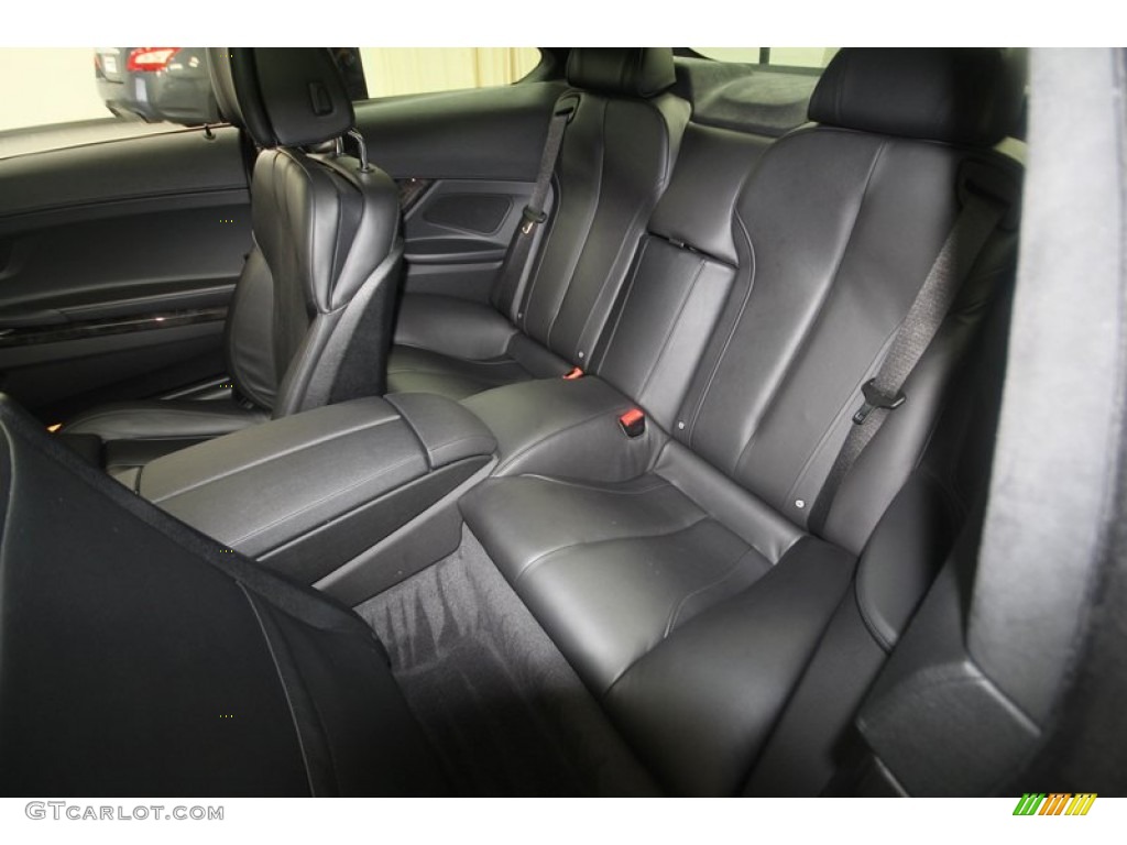 Black Nappa Leather Interior 2012 BMW 6 Series 650i Coupe Photo #70847616