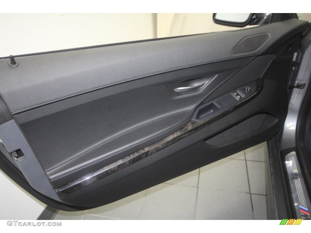 2012 BMW 6 Series 650i Coupe Black Nappa Leather Door Panel Photo #70847625