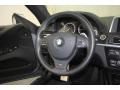 Black Nappa Leather Steering Wheel Photo for 2012 BMW 6 Series #70847754