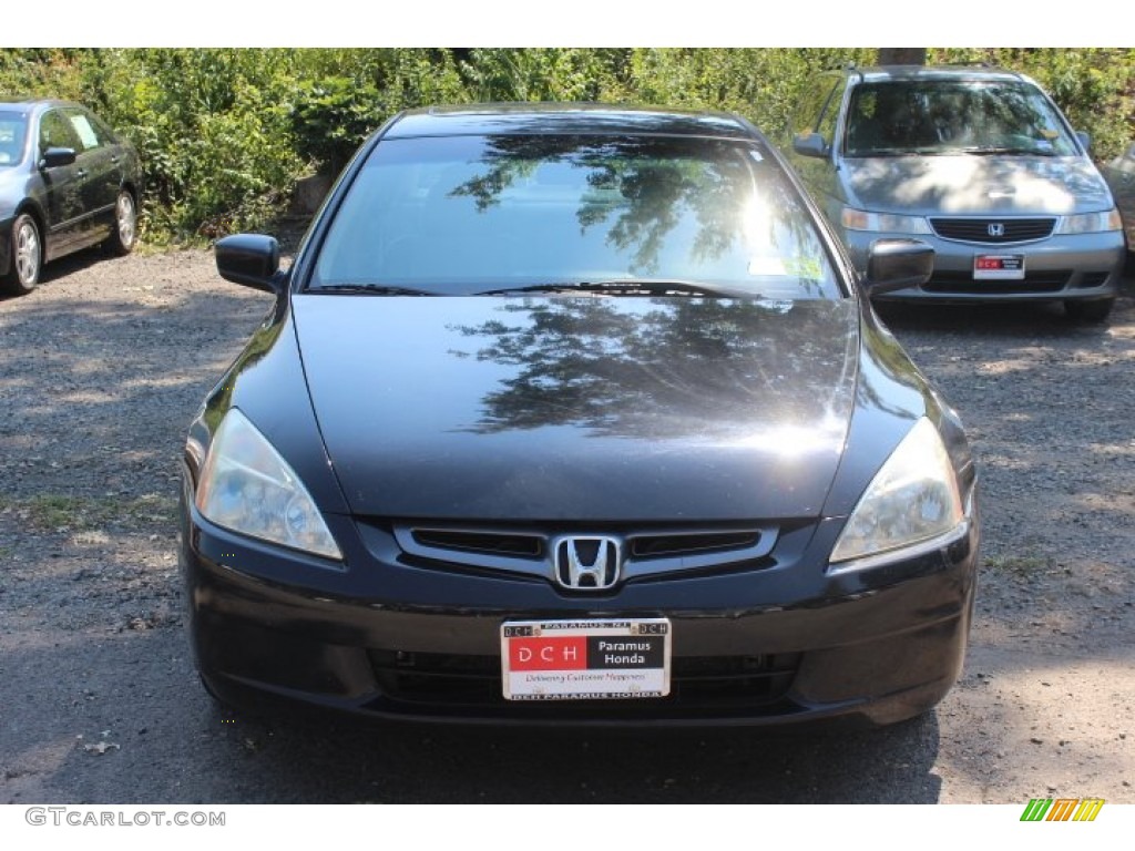 2005 Accord EX-L V6 Sedan - Nighthawk Black Pearl / Ivory photo #2