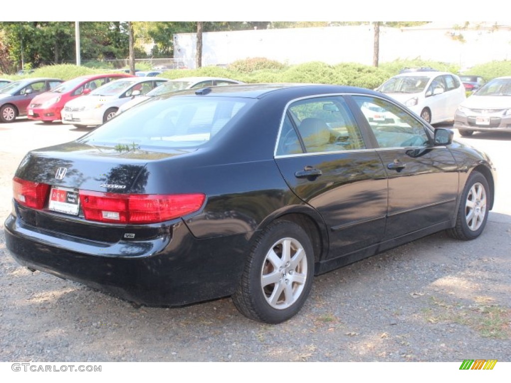 2005 Accord EX-L V6 Sedan - Nighthawk Black Pearl / Ivory photo #5