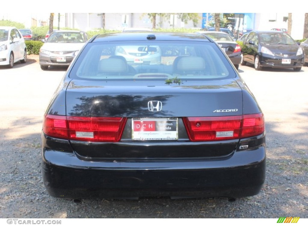 2005 Accord EX-L V6 Sedan - Nighthawk Black Pearl / Ivory photo #6