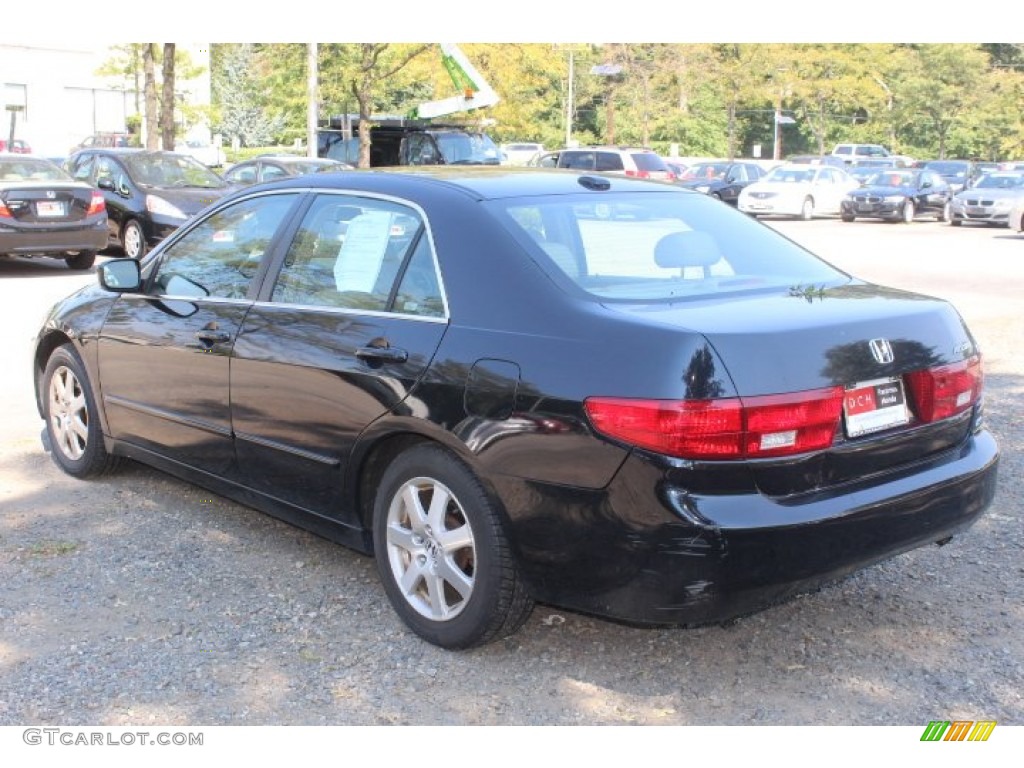 2005 Accord EX-L V6 Sedan - Nighthawk Black Pearl / Ivory photo #7