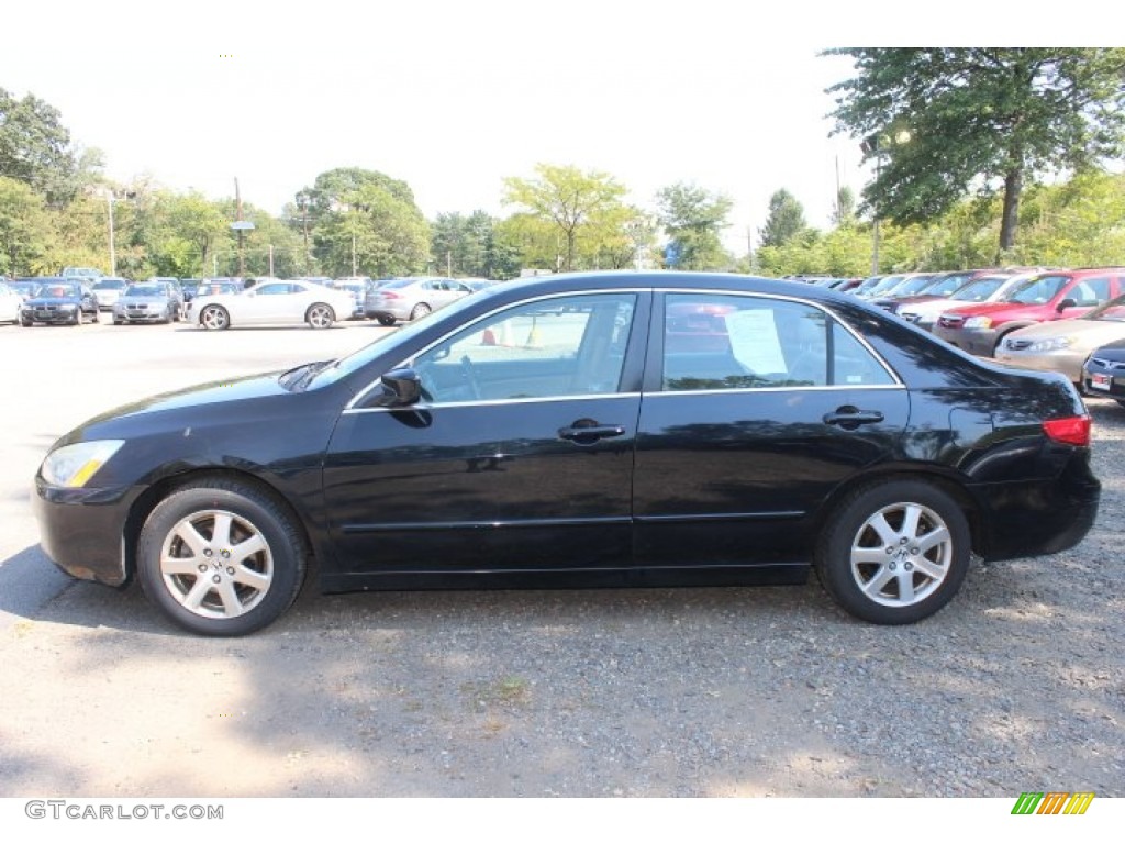 2005 Accord EX-L V6 Sedan - Nighthawk Black Pearl / Ivory photo #8