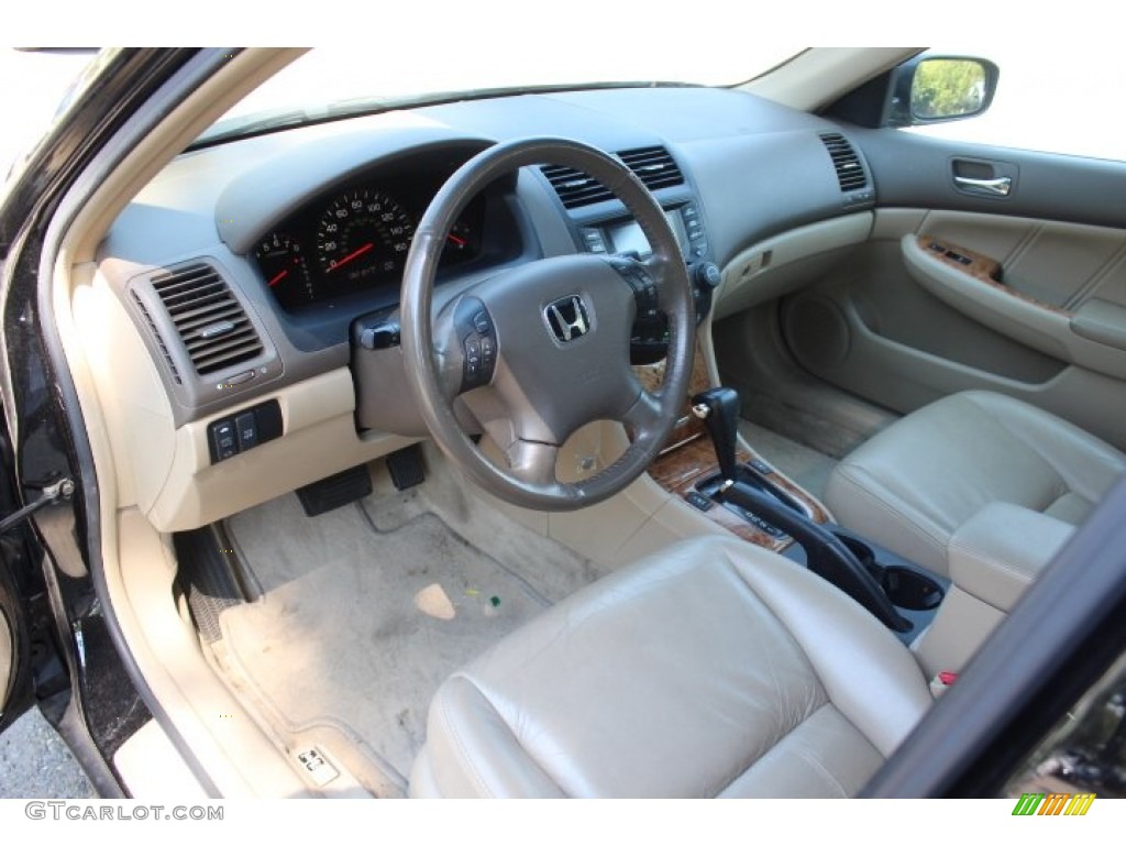 2005 Accord EX-L V6 Sedan - Nighthawk Black Pearl / Ivory photo #10