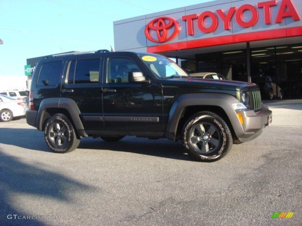 2011 Liberty Renegade 4x4 - Natural Green Metallic / Dark Slate Gray photo #2