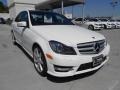 2013 Polar White Mercedes-Benz C 350 Sport  photo #1