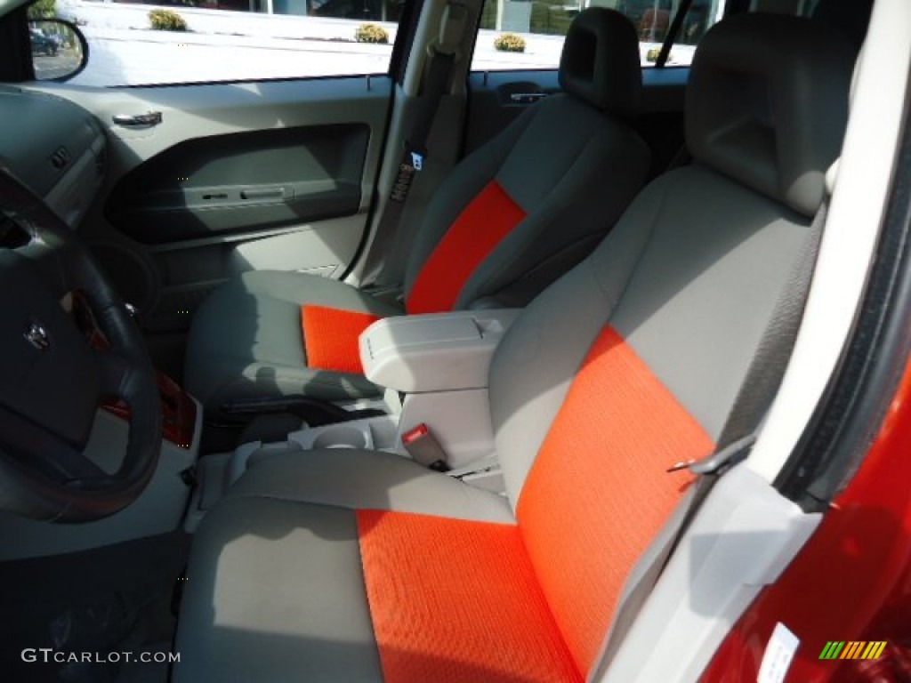 Pastel Slate Gray/Orange Interior 2007 Dodge Caliber R/T AWD Photo #70853726