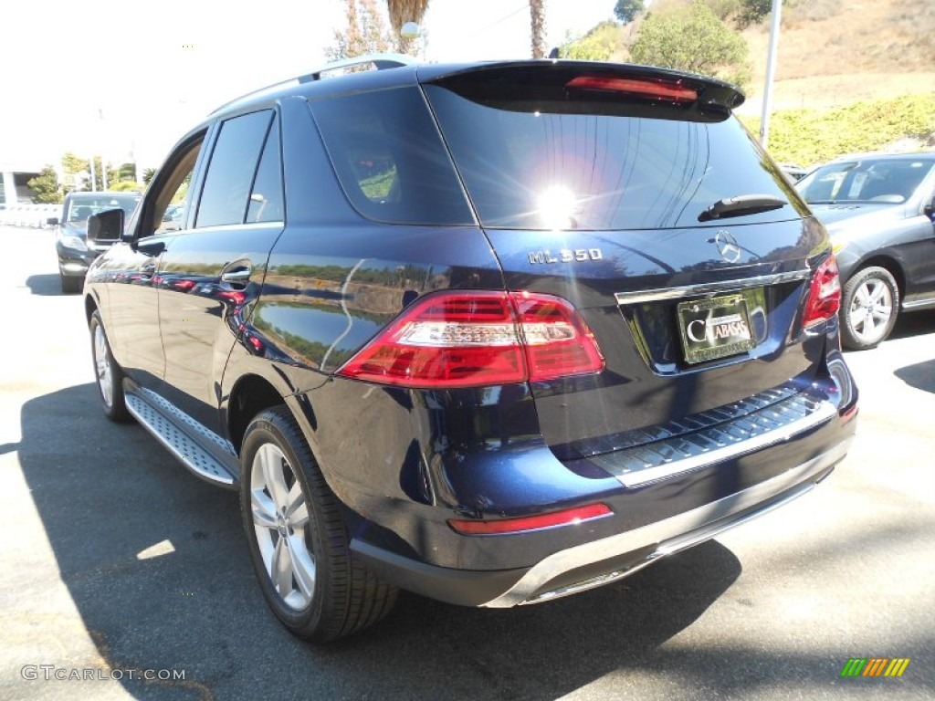 2013 ML 350 4Matic - Lunar Blue Metallic / Almond Beige photo #10