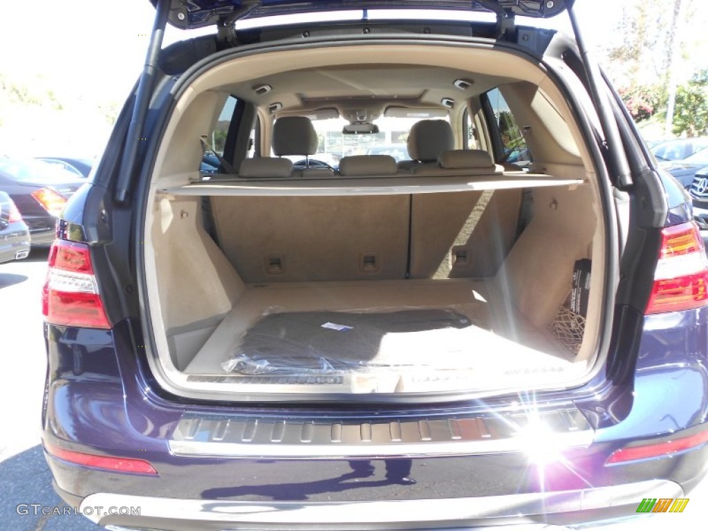 2013 ML 350 4Matic - Lunar Blue Metallic / Almond Beige photo #13