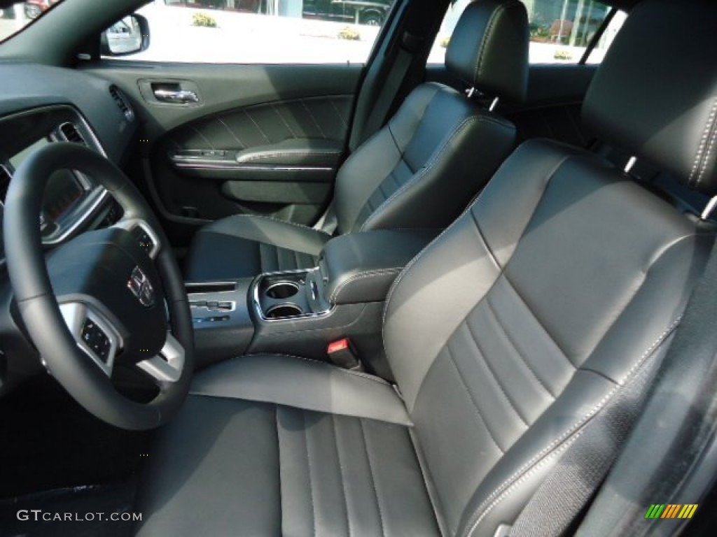 Black Interior 2013 Dodge Charger R/T AWD Photo #70854393
