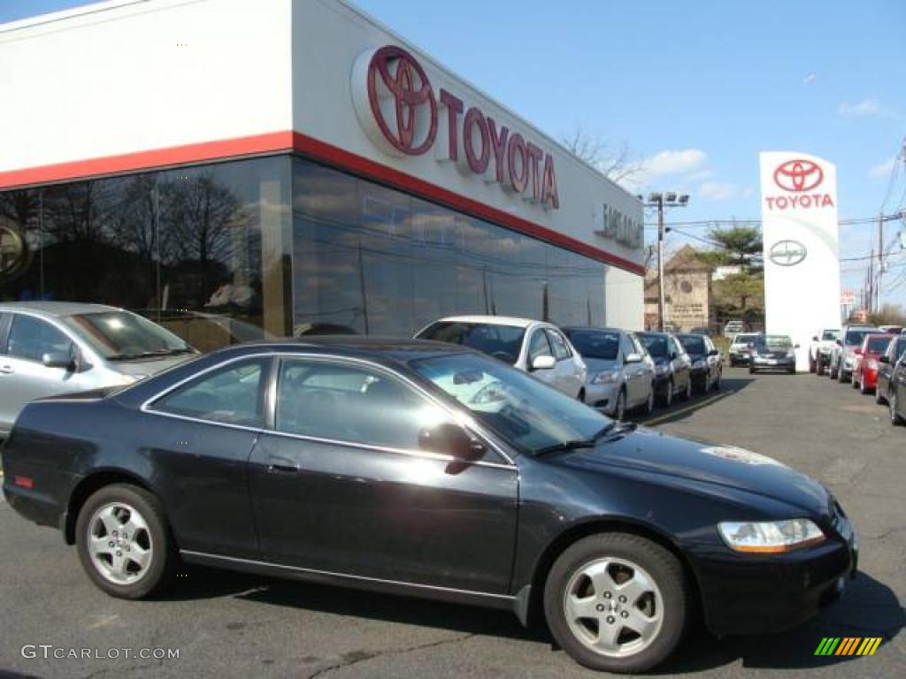 1999 Accord LX V6 Coupe - Flamenco Black Pearl / Charcoal photo #1