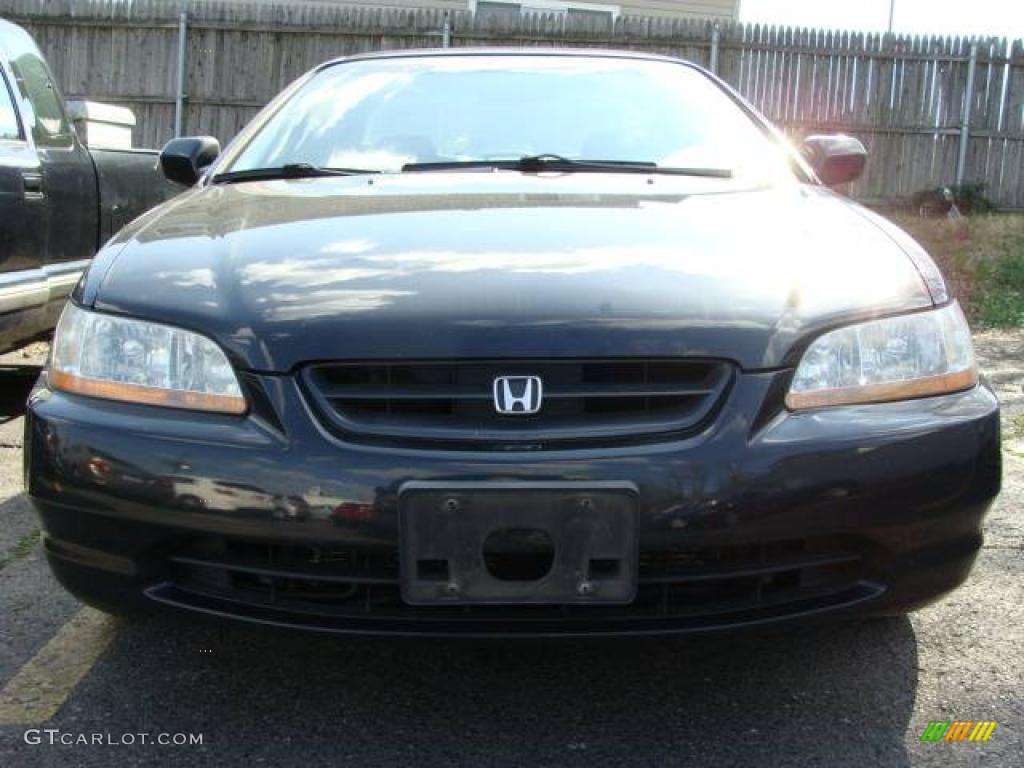 1999 Accord LX V6 Coupe - Flamenco Black Pearl / Charcoal photo #2