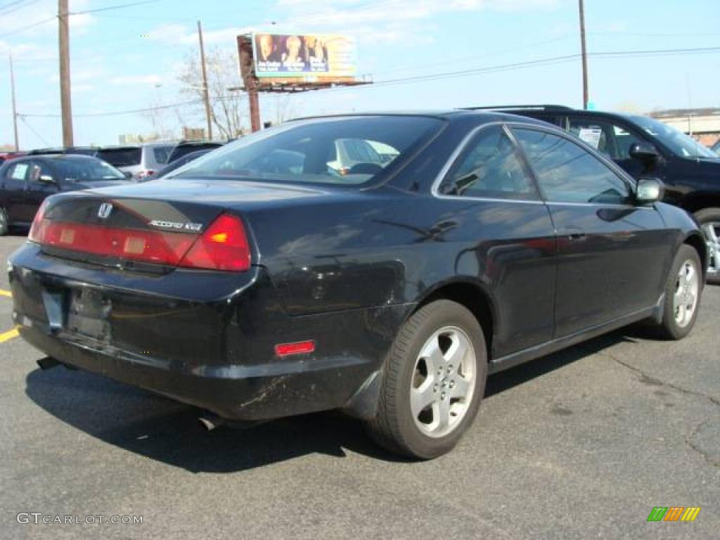 1999 Accord LX V6 Coupe - Flamenco Black Pearl / Charcoal photo #3