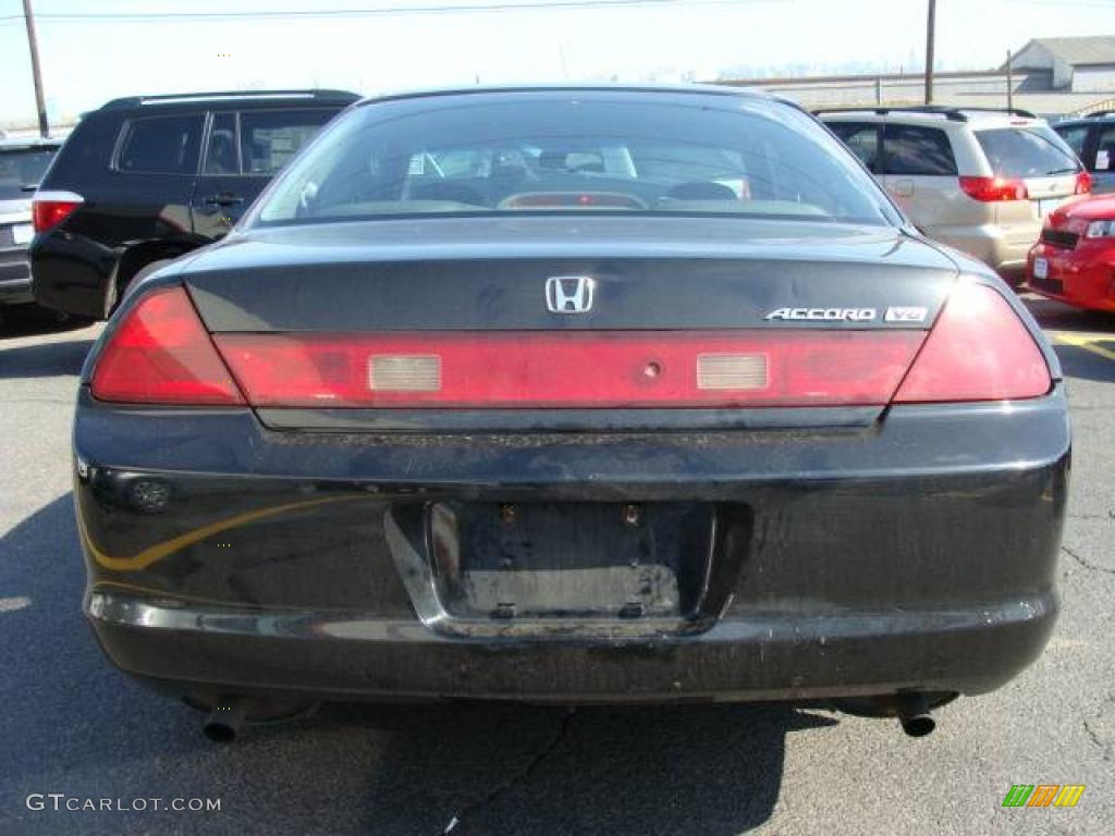 1999 Accord LX V6 Coupe - Flamenco Black Pearl / Charcoal photo #4