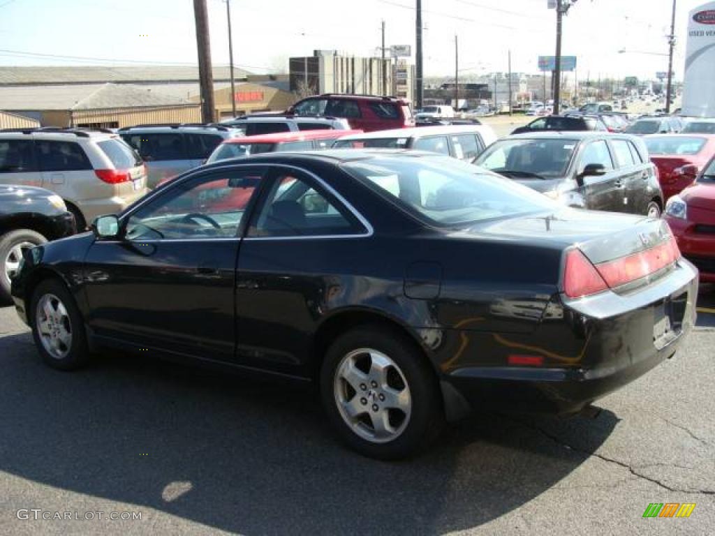 1999 Accord LX V6 Coupe - Flamenco Black Pearl / Charcoal photo #5