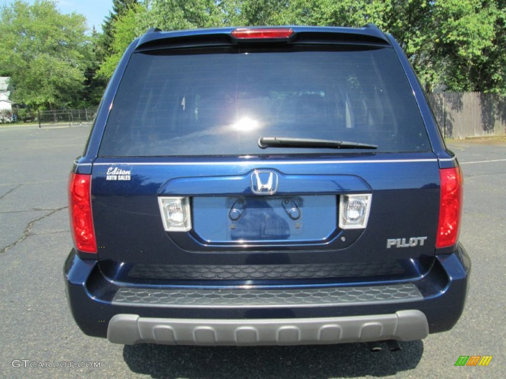 2004 Pilot EX 4WD - Midnight Blue Metallic / Gray photo #5