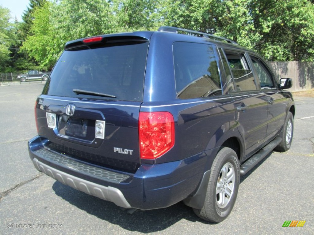 2004 Pilot EX 4WD - Midnight Blue Metallic / Gray photo #6