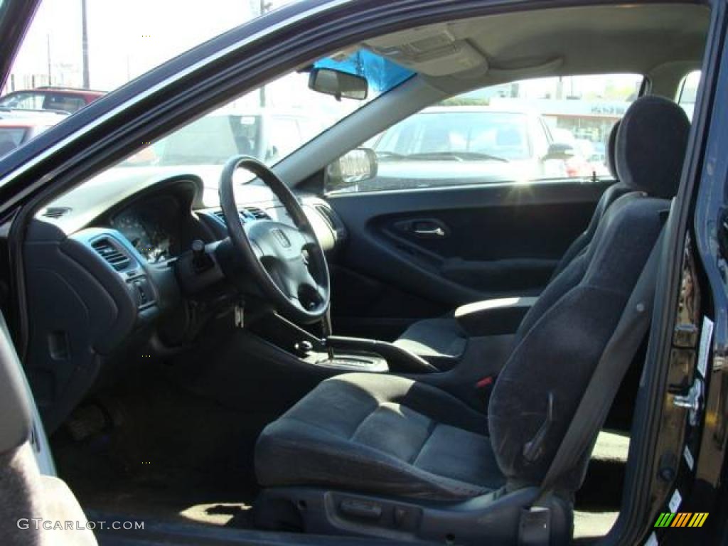 1999 Accord LX V6 Coupe - Flamenco Black Pearl / Charcoal photo #7