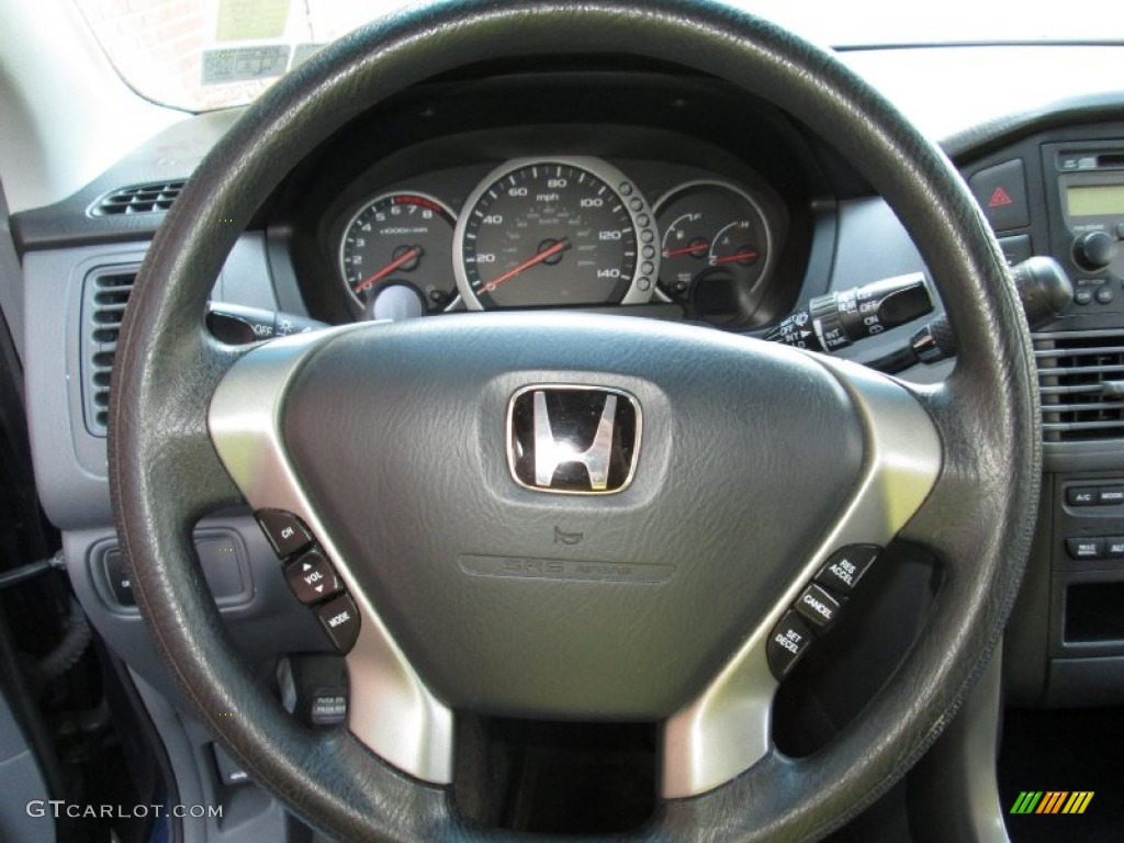 2004 Pilot EX 4WD - Midnight Blue Metallic / Gray photo #22