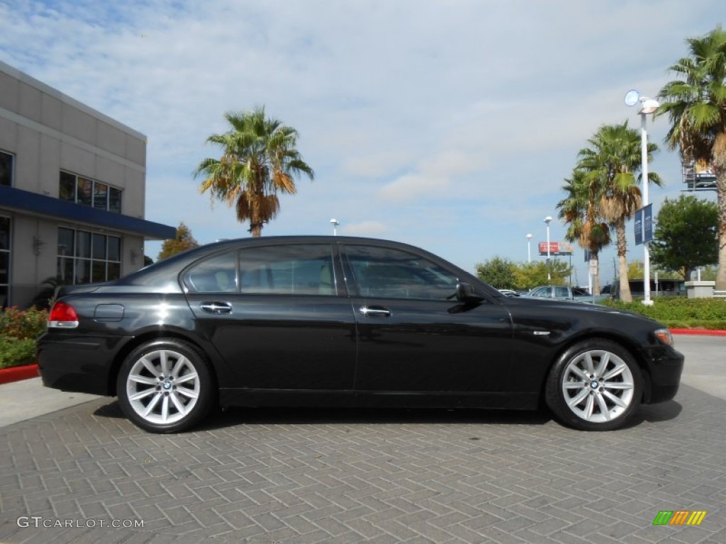 Black Sapphire Metallic 2007 BMW 7 Series 750Li Sedan Exterior Photo #70856706