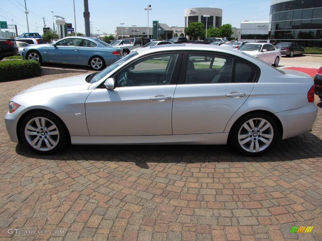 2007 3 Series 328i Sedan - Titanium Silver Metallic / Black photo #10