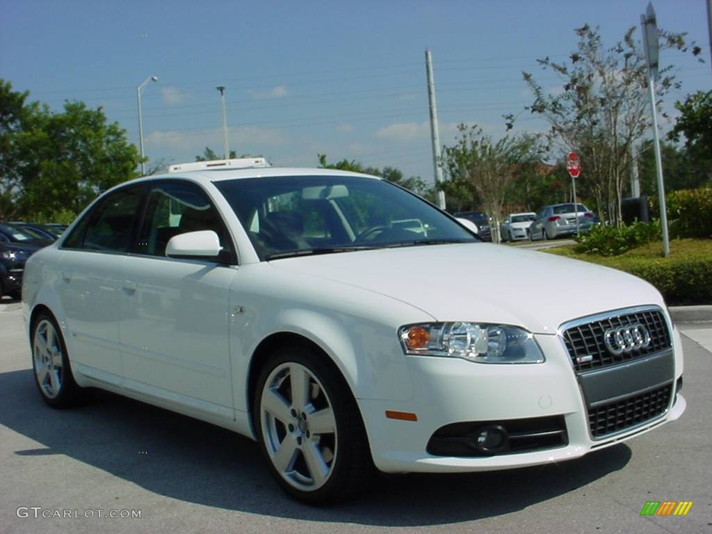 2008 A4 2.0T Special Edition Sedan - Ibis White / Black photo #7