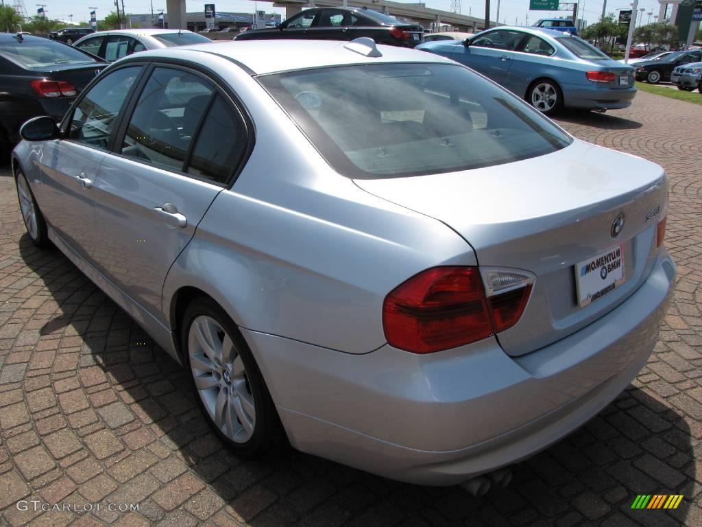 2007 3 Series 328i Sedan - Titanium Silver Metallic / Black photo #11