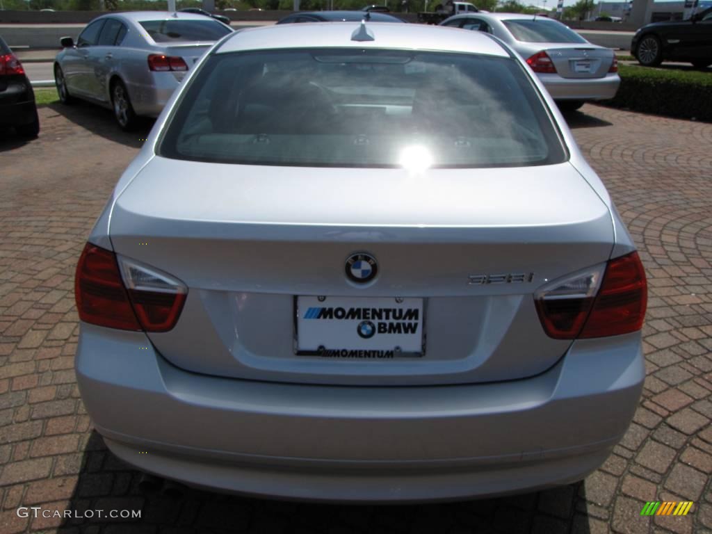 2007 3 Series 328i Sedan - Titanium Silver Metallic / Black photo #12