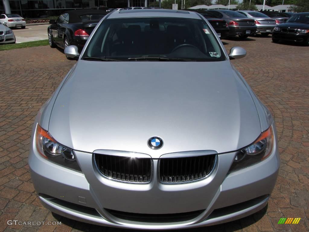 2007 3 Series 328i Sedan - Titanium Silver Metallic / Black photo #16