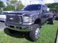 2006 Dark Shadow Grey Metallic Ford F350 Super Duty Lariat Crew Cab 4x4 Dually  photo #6