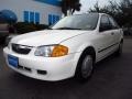 1999 White Mazda Protege DX  photo #7