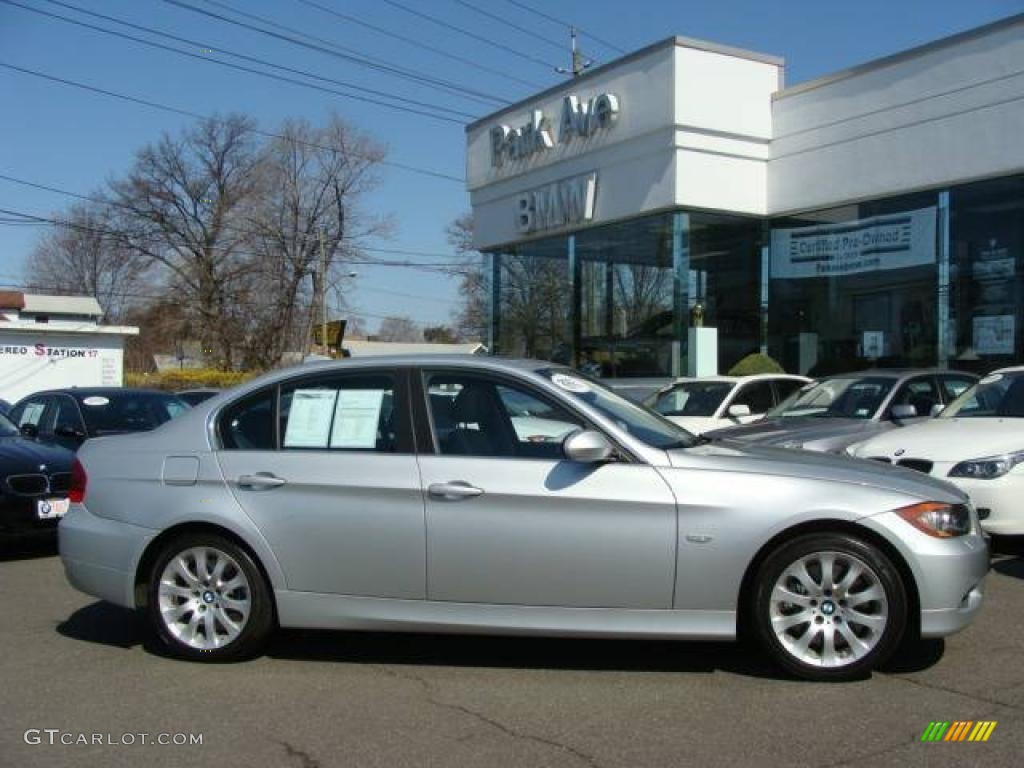 2007 3 Series 335xi Sedan - Titanium Silver Metallic / Black photo #1