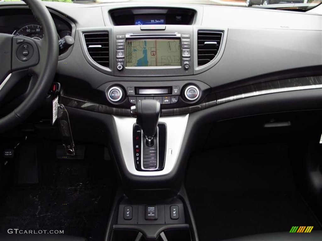 2012 CR-V EX-L - Crystal Black Pearl / Black photo #6