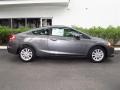 2012 Polished Metal Metallic Honda Civic EX Coupe  photo #2