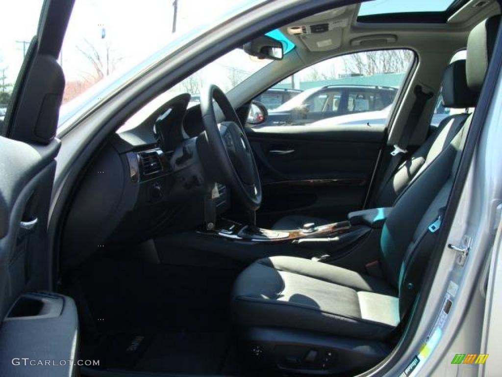 2007 3 Series 335xi Sedan - Titanium Silver Metallic / Black photo #10