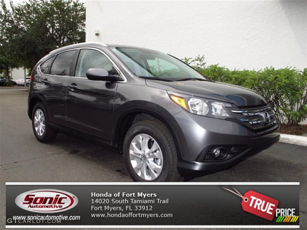 2012 CR-V EX-L - Polished Metal Metallic / Gray photo #1