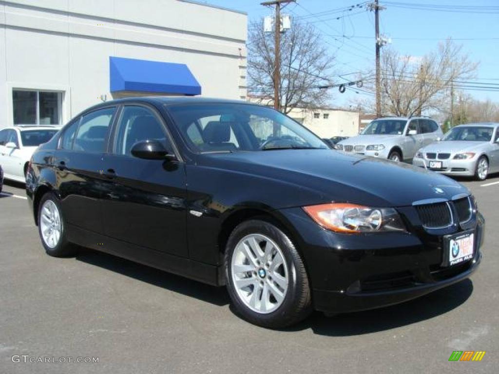 2007 3 Series 328i Sedan - Jet Black / Black photo #2