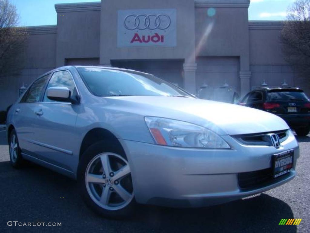 2003 Accord EX Sedan - Satin Silver Metallic / Black photo #1