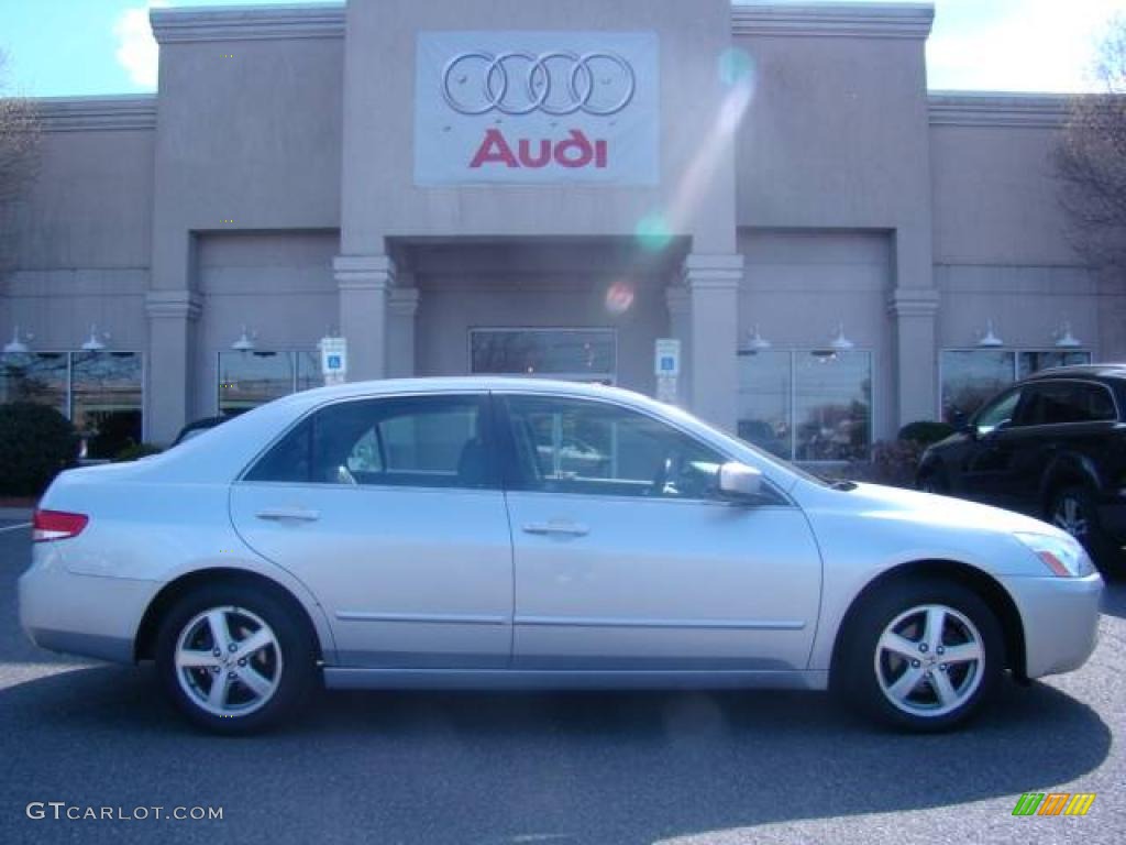 2003 Accord EX Sedan - Satin Silver Metallic / Black photo #3