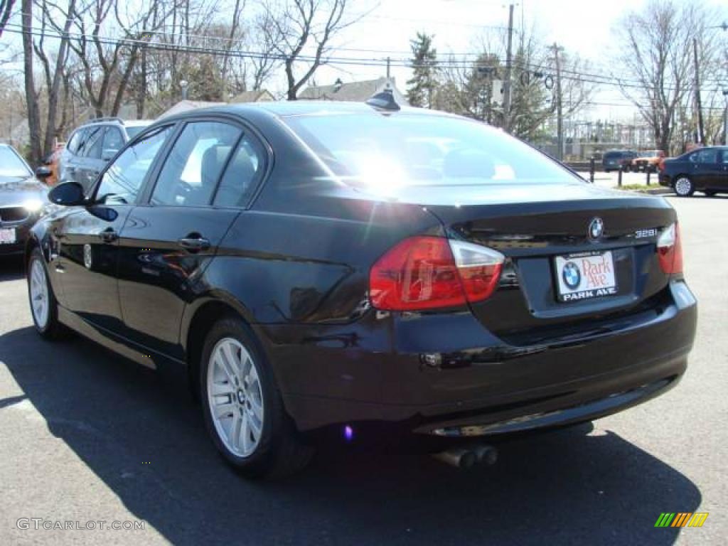 2007 3 Series 328i Sedan - Jet Black / Black photo #5