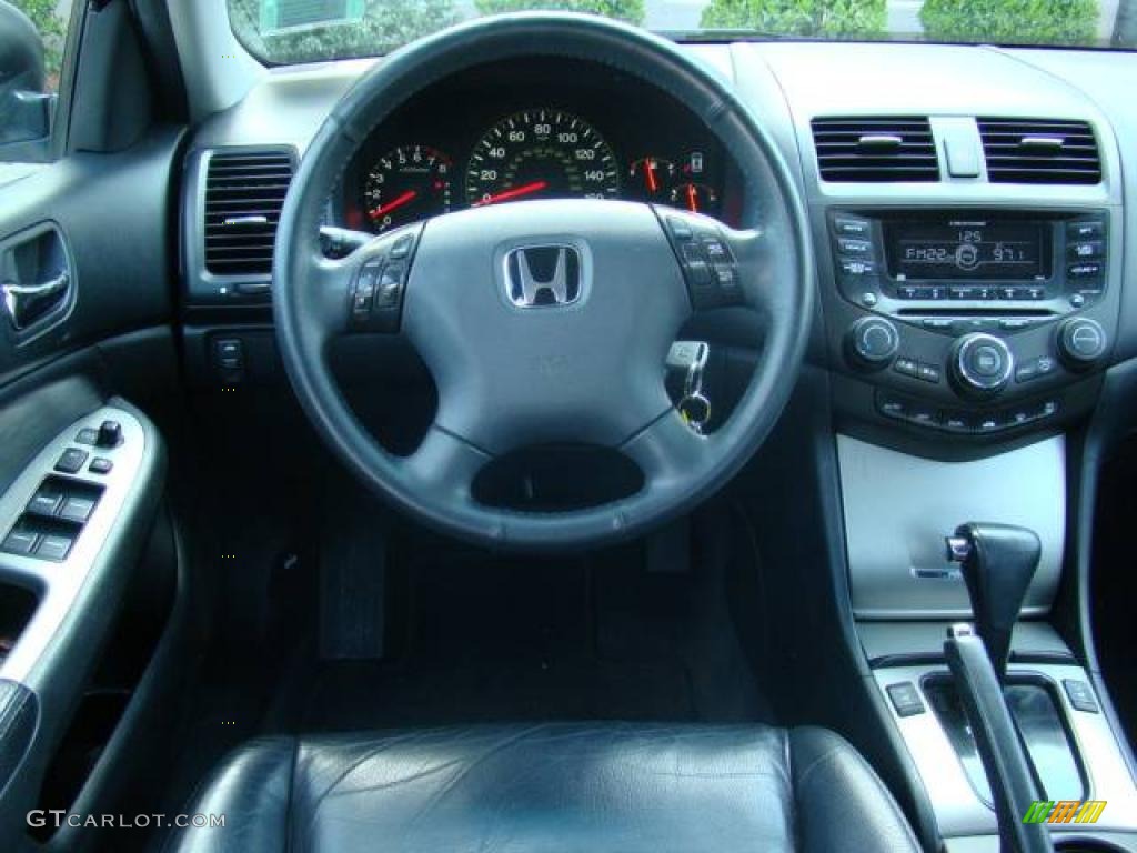 2003 Accord EX Sedan - Satin Silver Metallic / Black photo #8
