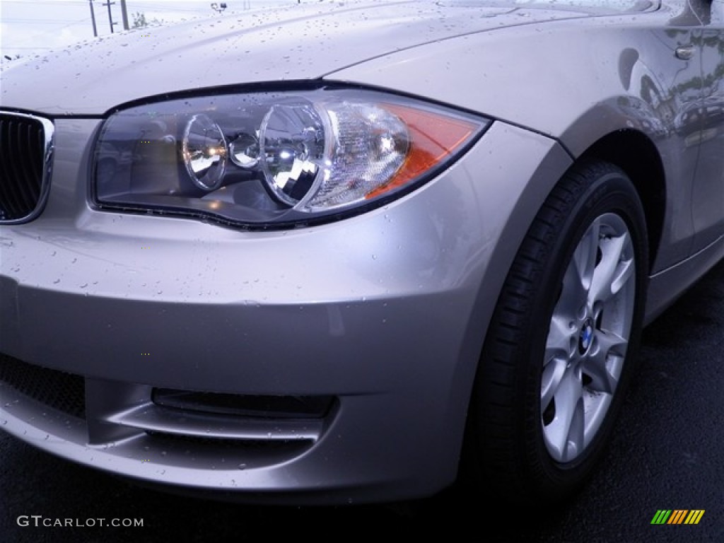 2009 1 Series 128i Convertible - Cashmere Silver Metallic / Savanna Beige/Black Boston Leather photo #24