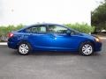2012 Dyno Blue Pearl Honda Civic LX Sedan  photo #2